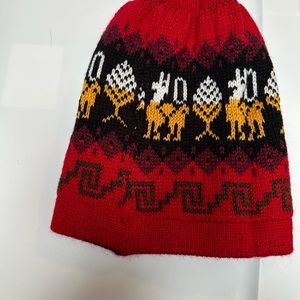 Handmade alpaca hats.